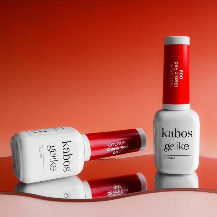 Lakier hybrydowy Kabos Gelike 007 Cherry Red 8 ml