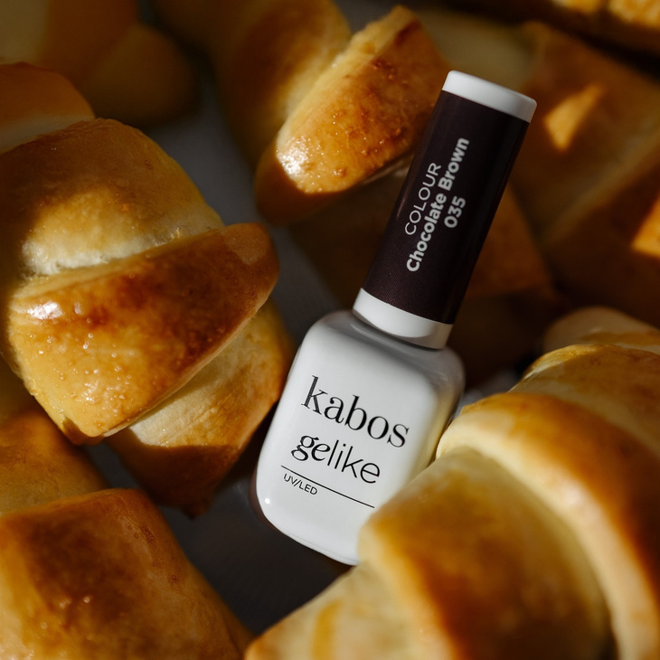 Lakier hybrydowy Kabos Gelike 035 Chocolate Brown 8 ml