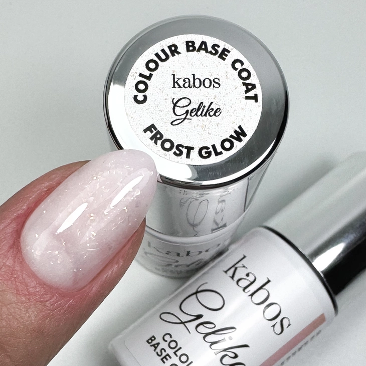 Kolorowa baza hybrydowa Kabos Gelike Colour Base Coat 2w1 Frost Glow 8ml