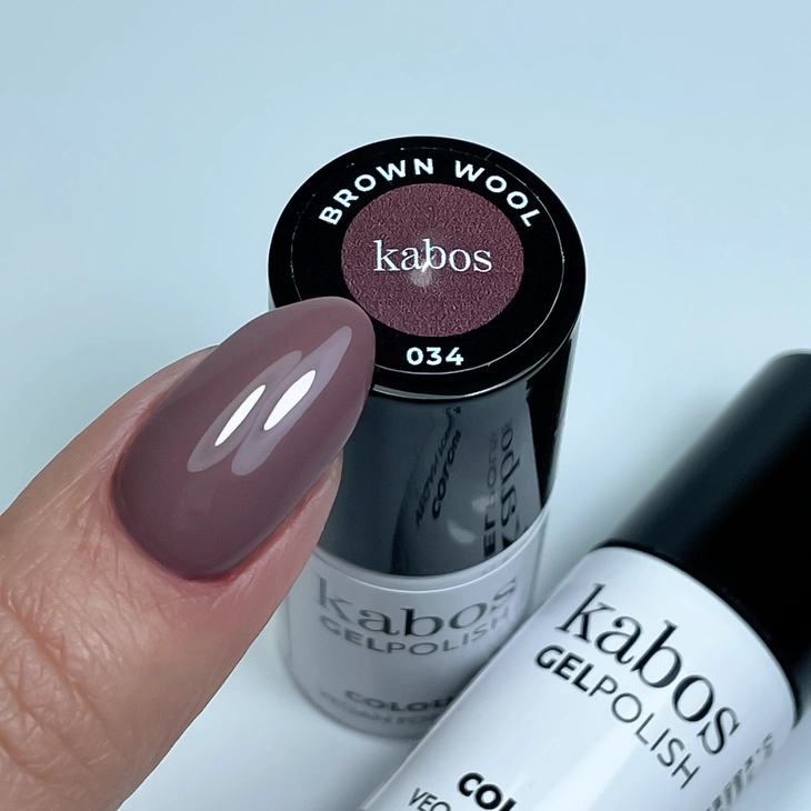 Lakier hybrydowy - Kabos GelPolish 034 Brown Wool 5ml