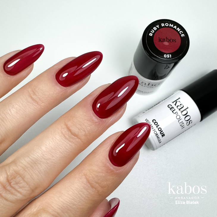 Lakier hybrydowy - Kabos GelPolish 051 Ruby Romance 5ml 