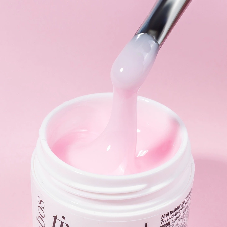 Żel budujący z tiksotropią Kabos Tixogel Builder Gel UV/LED Pink Milk 15g