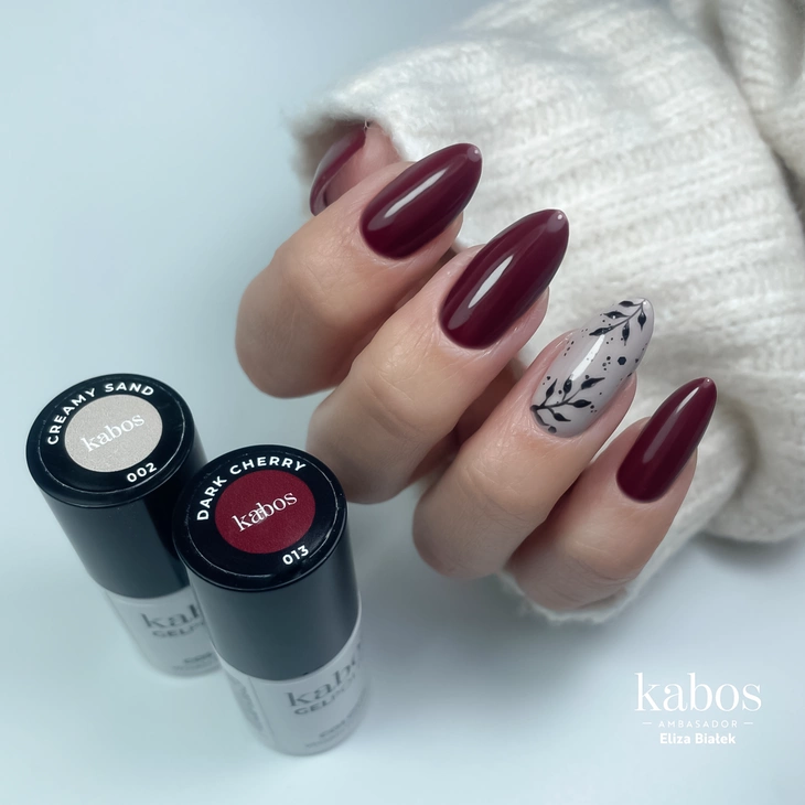 Lakier hybrydowy - Kabos GelPolish 013 Dark Cherry 5ml