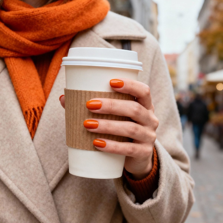 Lakier hybrydowy Kabos Gelike 040 Pumpkinspice Orange 8 ml