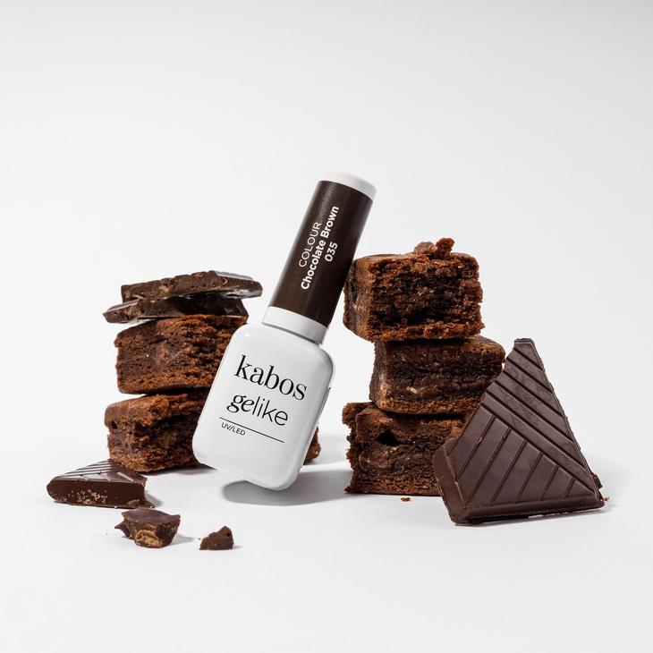 Lakier hybrydowy Kabos Gelike 035 Chocolate Brown 8 ml