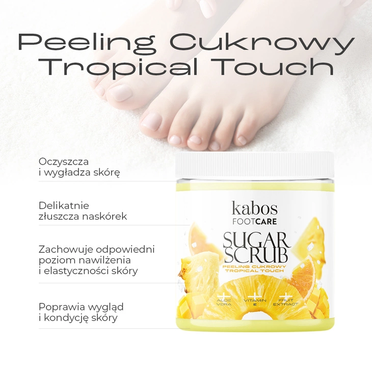 Peeling Cukrowy Kabos Tropical Touch 200g