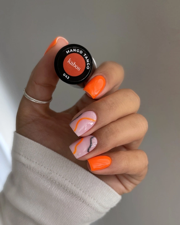 Lakier hybrydowy - Kabos GelPolish 043 Mango Tango 5ml