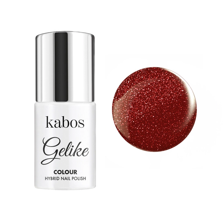 Lakier hybrydowy Kabos Gelike Red Flash* 5ml