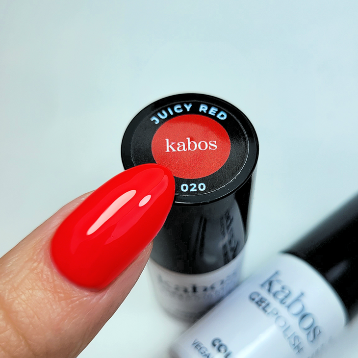 Lakier hybrydowy - Kabos GelPolish 020 Juicy Red 5ml