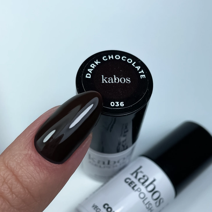 Lakier hybrydowy - Kabos GelPolish 036 Dark Chocolate 5ml