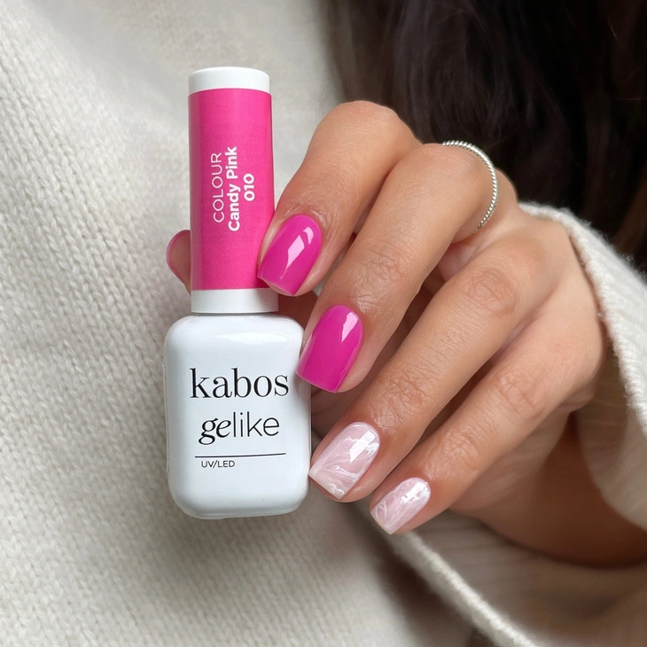 Lakier hybrydowy Kabos Gelike 010 Candy Pink 8 ml