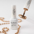 Lakier hybrydowy Kabos Gelike 043 Firework Gold z brokatem 8 ml