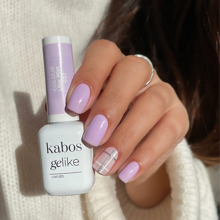 Lakier hybrydowy Kabos Gelike 027 Lilac Mist 8 ml
