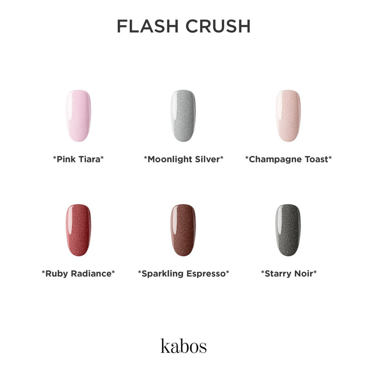 Lakier hybrydowy Gelike Flash Starry Noir z brokatem 8 ml | WYSYŁKA DO 2 DNI ROBOCZYCH