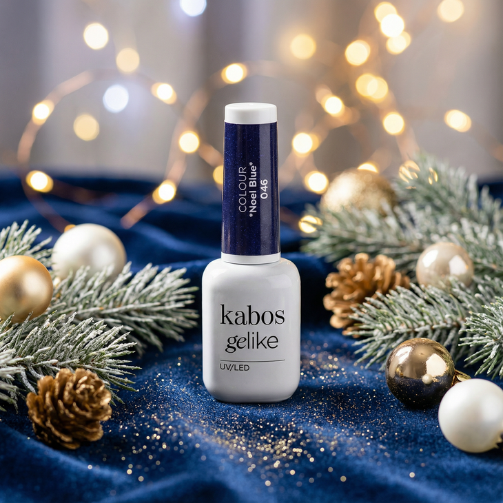 Lakier hybrydowy Kabos Gelike 046 Noel Blue 8 ml