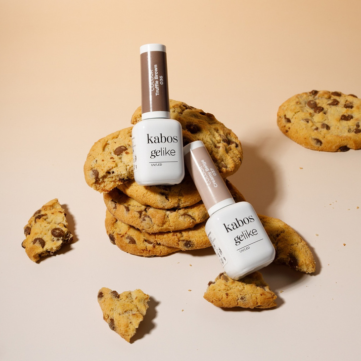 Lakier hybrydowy Kabos Gelike 036 Truffle Brown 8 ml