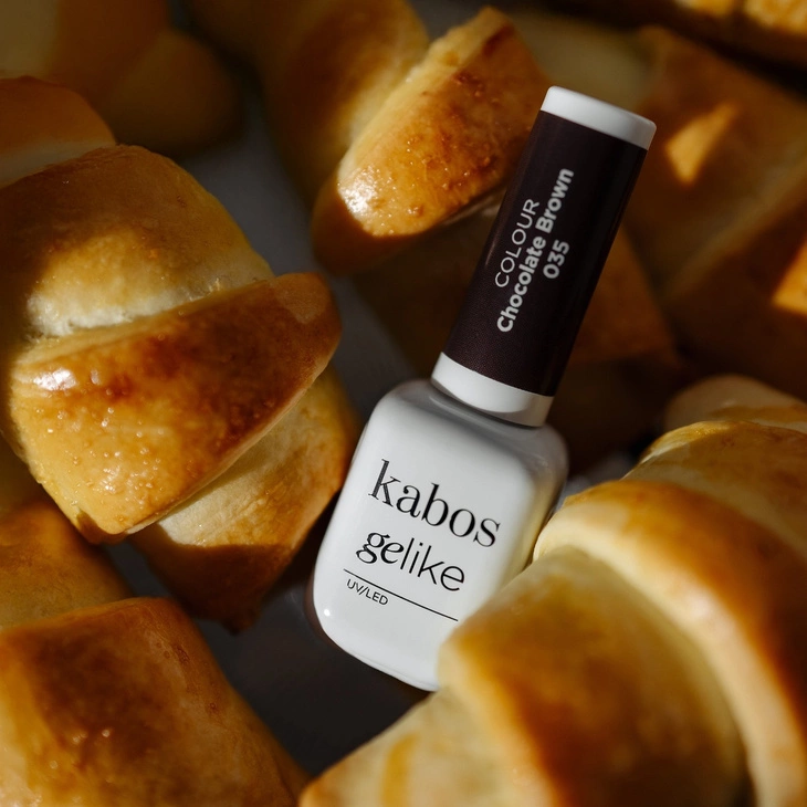 Lakier hybrydowy Kabos Gelike 035 Chocolate Brown 8 ml