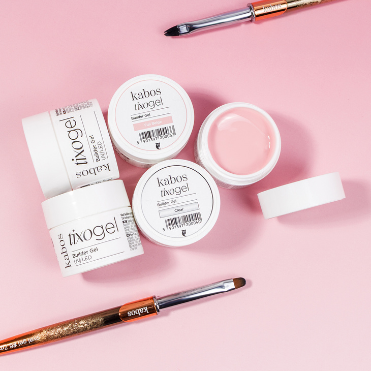 Kabos Gel Brush oval 7mm #6 - Pędzelek do żelu