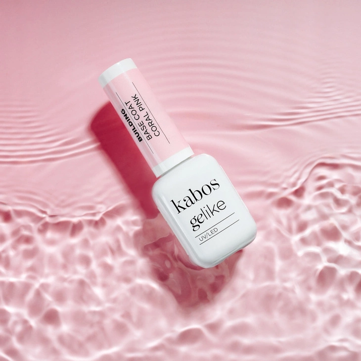 Kolorowa baza budująca Kabos Gelike Building Base Coat Coral Pink 10 ml