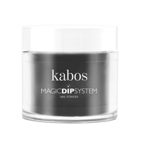Proszek do manicure tytanowego - Kabos Magic Dip System 43 Black Cookie 20g