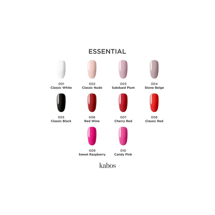 Kolekcja lakierów hybrydowych Kabos Gelike Essential