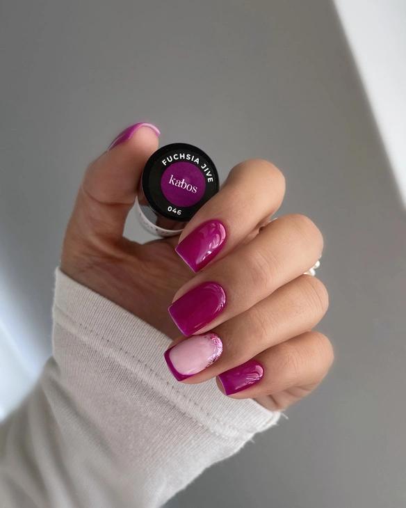 Lakier hybrydowy - Kabos GelPolish 046 Fuchsia Jive 5ml