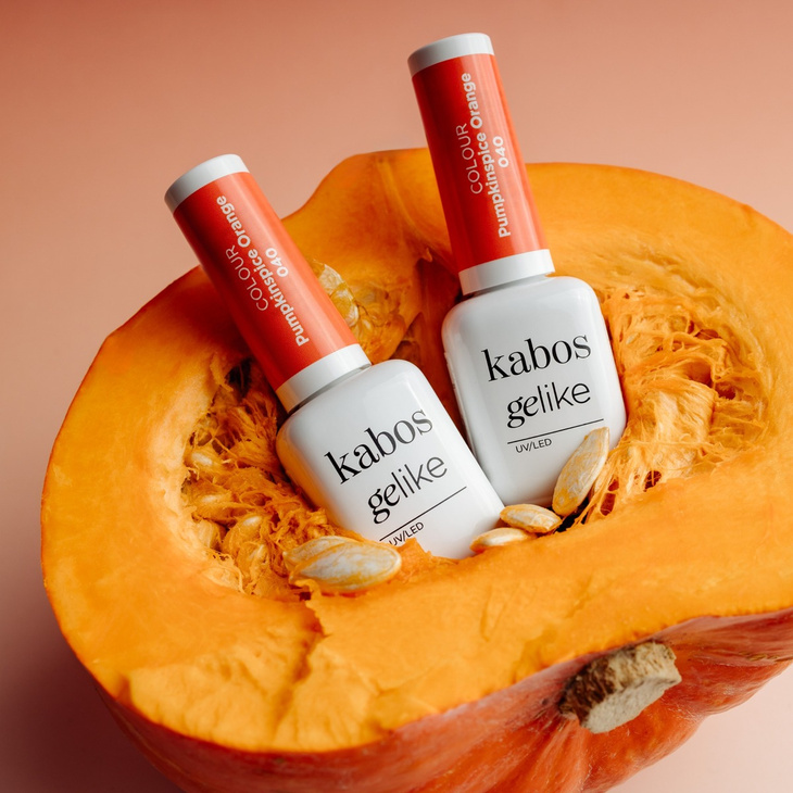 Lakier hybrydowy Kabos Gelike 040 Pumpkinspice Orange 8 ml
