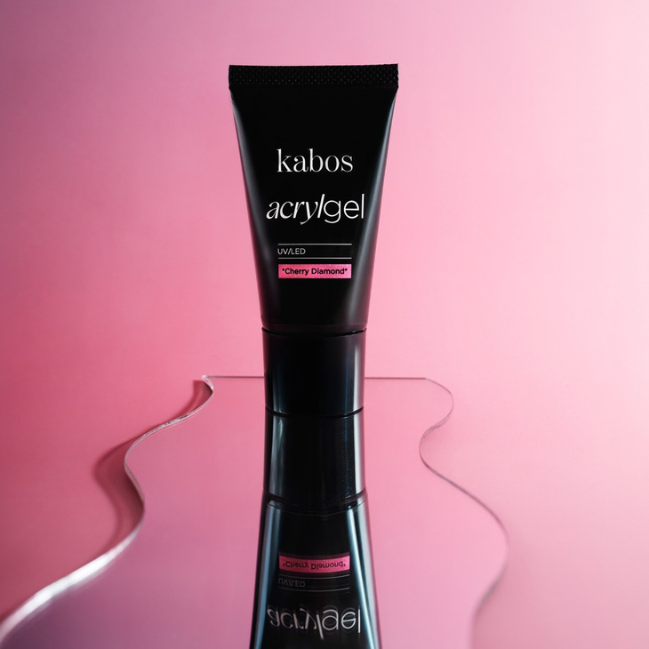 2in1 Akrylożel Kabos Cherry Diamond z brokatem 30 g