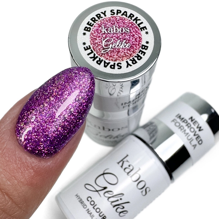 Lakier hybrydowy Kabos Gelike Berry Sparkle 5ml