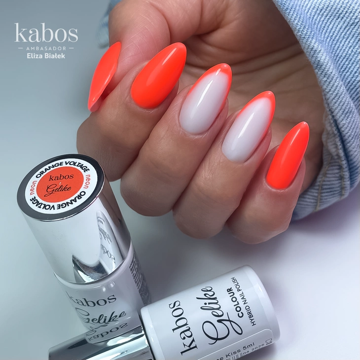 Lakier hybrydowy Kabos Gelike Orange Voltage 5ml