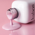 Lakier hybrydowy Kabos Gelike 024 Twinkle Blush z brokatem 8 ml