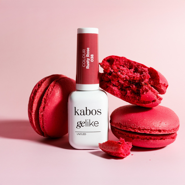 Lakier hybrydowy Kabos Gelike 038 Rusty Rose 8 ml