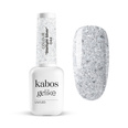 Lakier hybrydowy Kabos Gelike 044 Starlight Silver z brokatem 8 ml