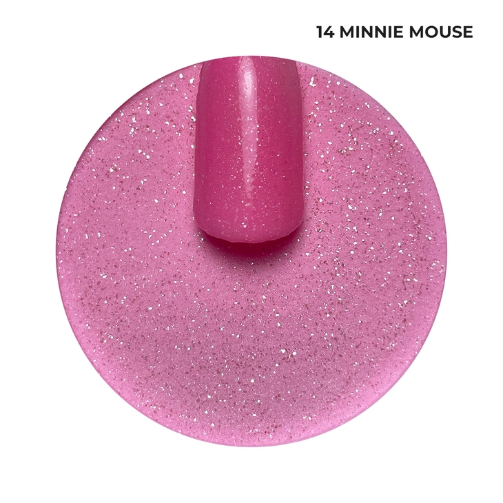 Proszek do manicure tytanowego - Kabos Magic Dip System 14 Minnie Mouse 20g