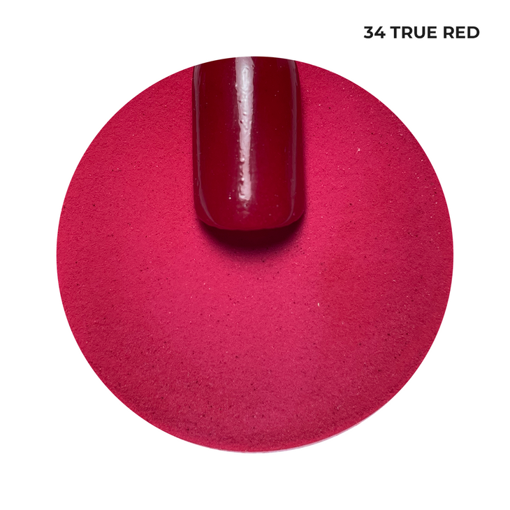 Proszek do manicure tytanowego - Kabos Magic Dip System 34 True Red 20 g | OUTLET