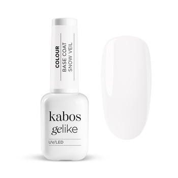 Kolorowa baza hybrydowa Kabos Gelike Colour Base Coat 2in1 Snow Veil 10 ml