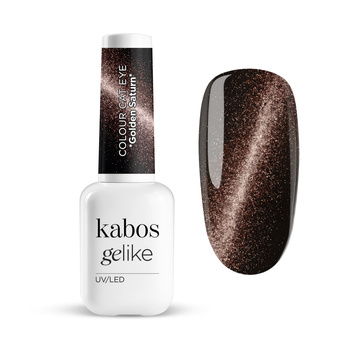 Lakier hybrydowy Kabos Gelike Cat Eye Golden Saturn 8 ml