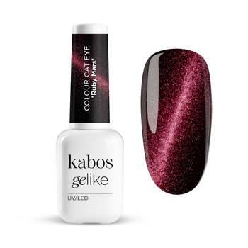 Lakier hybrydowy Kabos Gelike Cat Eye Ruby Mars 8 ml